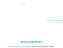 Tablet Screenshot of cloudinfosoft.com